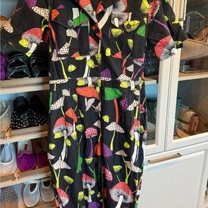 Colorful Farm Rio Mushroom Print Jumpsuit